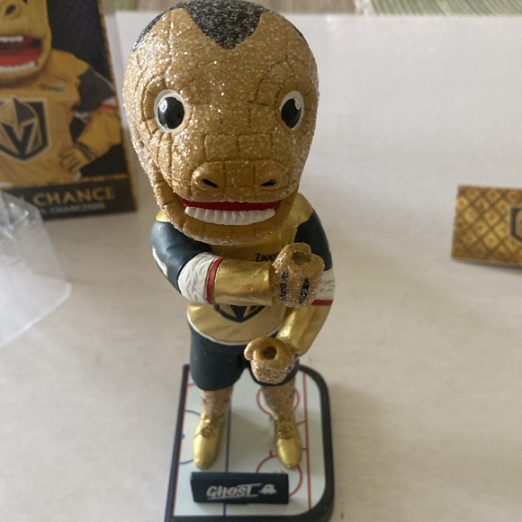 CHANCE Las Vegas Golden Knights Official Team  Bobblehead Mascot NWOT - Picture 3 of 7
